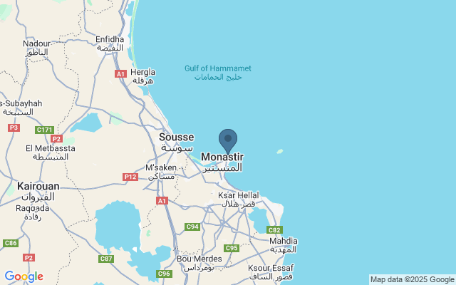 Kaart met locatie Medinat Alzahra Parc
